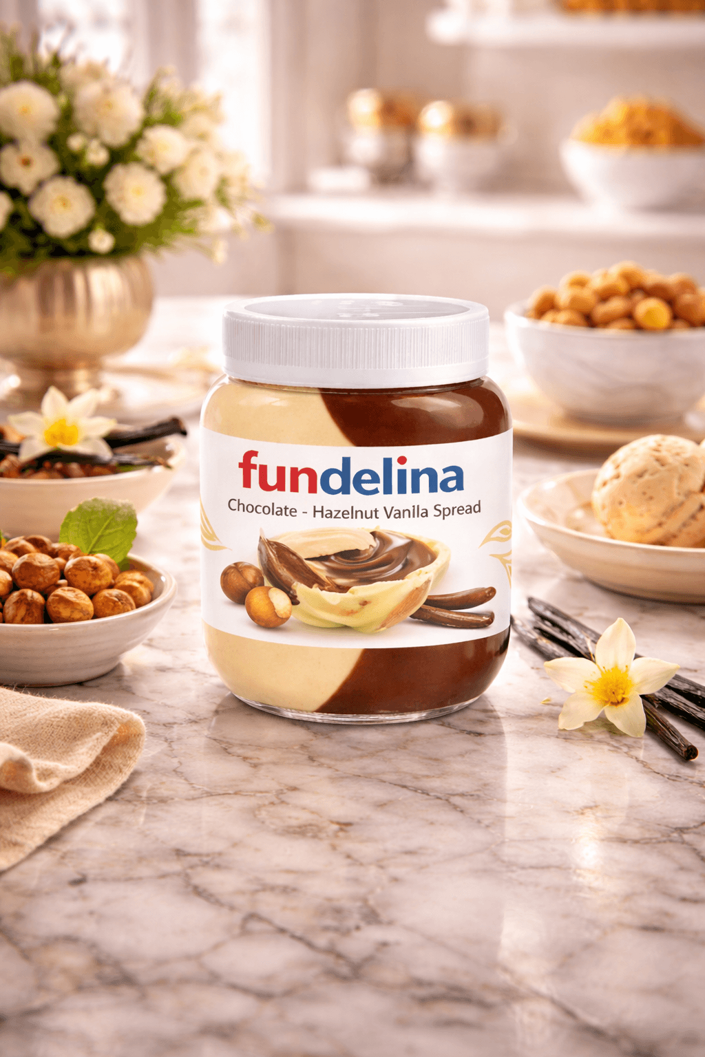 Pot Fundelina — pâte à tartiner vanille noisette